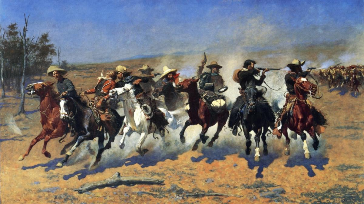 A Dash for the Timber - Remington