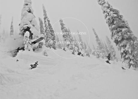 Punching through a powder dump in the Idaho backcountry