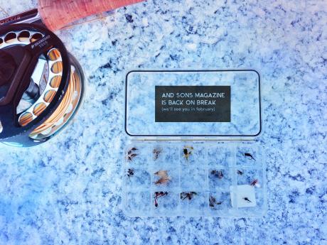 Even with snow on the ground the faithful find time to try their hand on the water