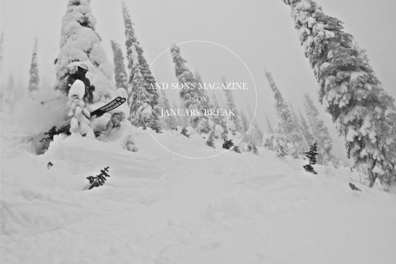 Punching through a powder dump in the Idaho backcountry