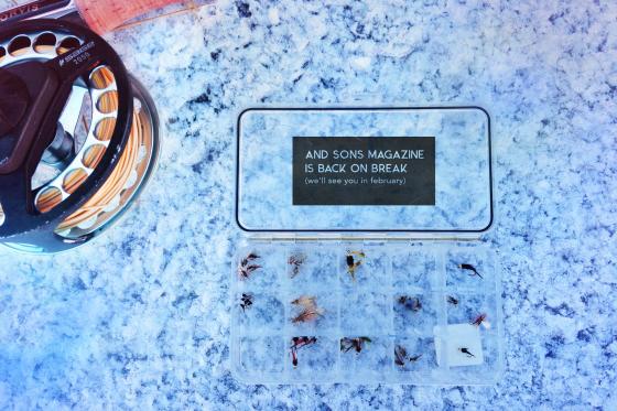 Even with snow on the ground the faithful find time to try their hand on the water